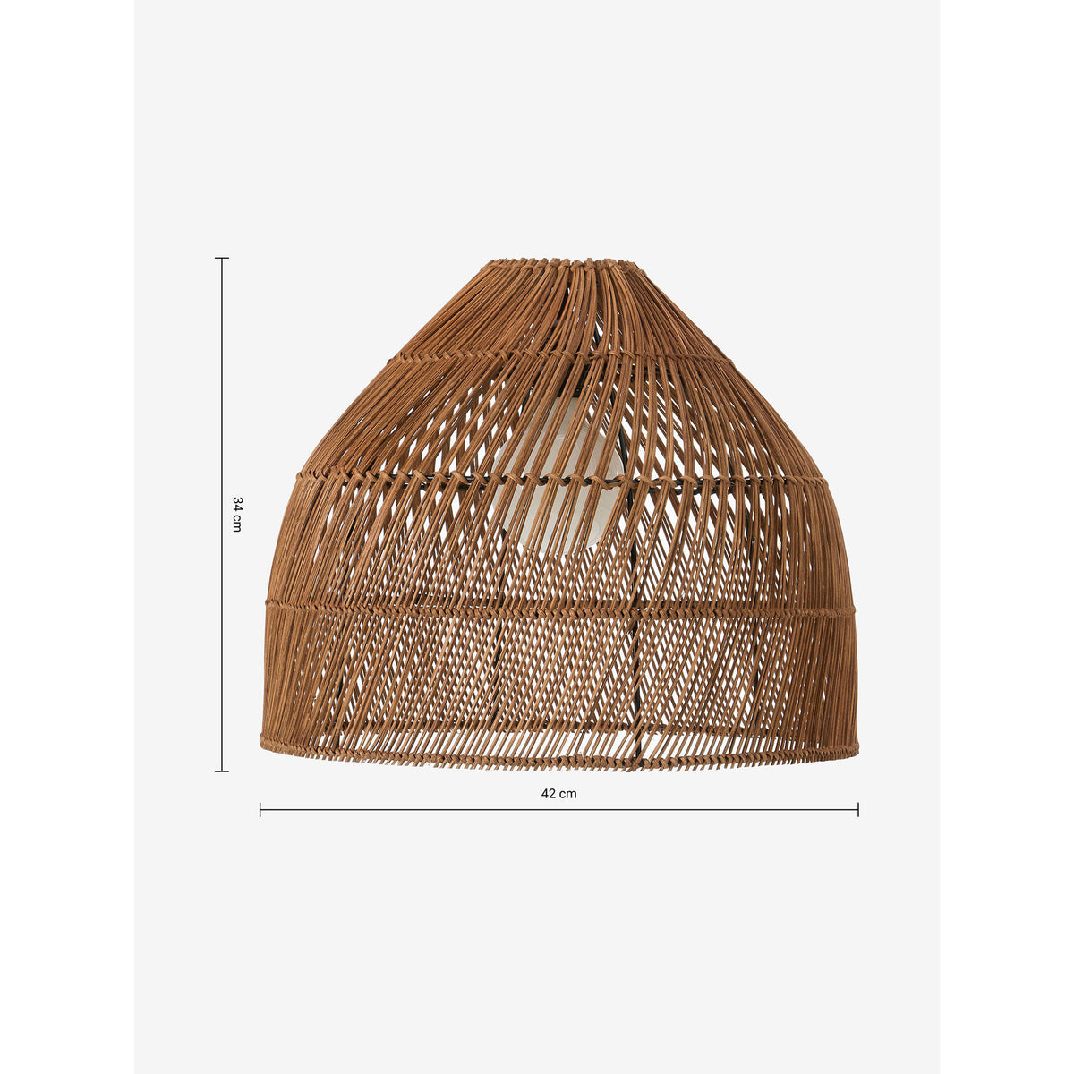 MADE.COM Dark Rattan Java Small Lamp Shade
