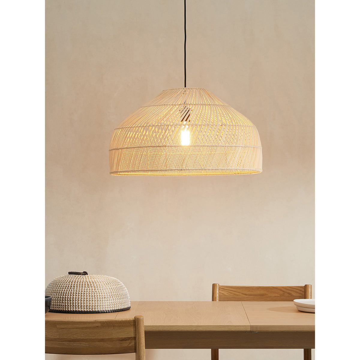 MADE.COM Natural Rattan Java Large Lamp Shade