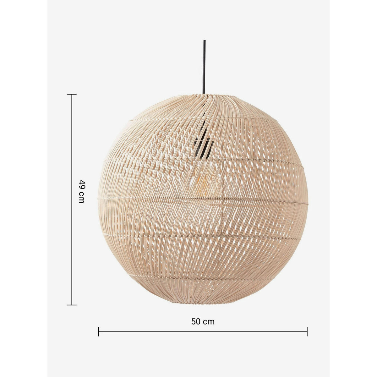MADE.COM Natural Rattan Java Round Lamp Shade
