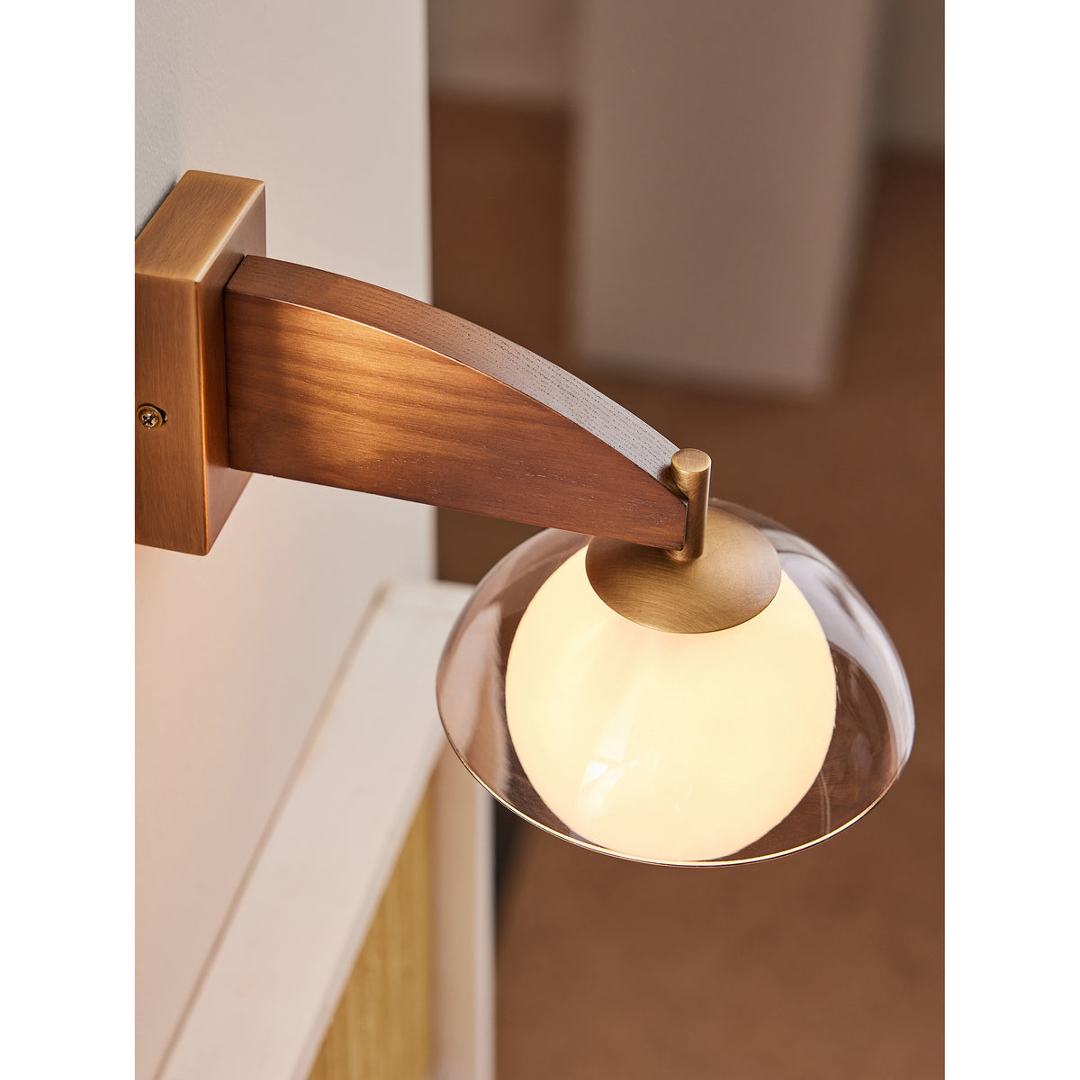 MADE.COM Wood Layla Wall Light