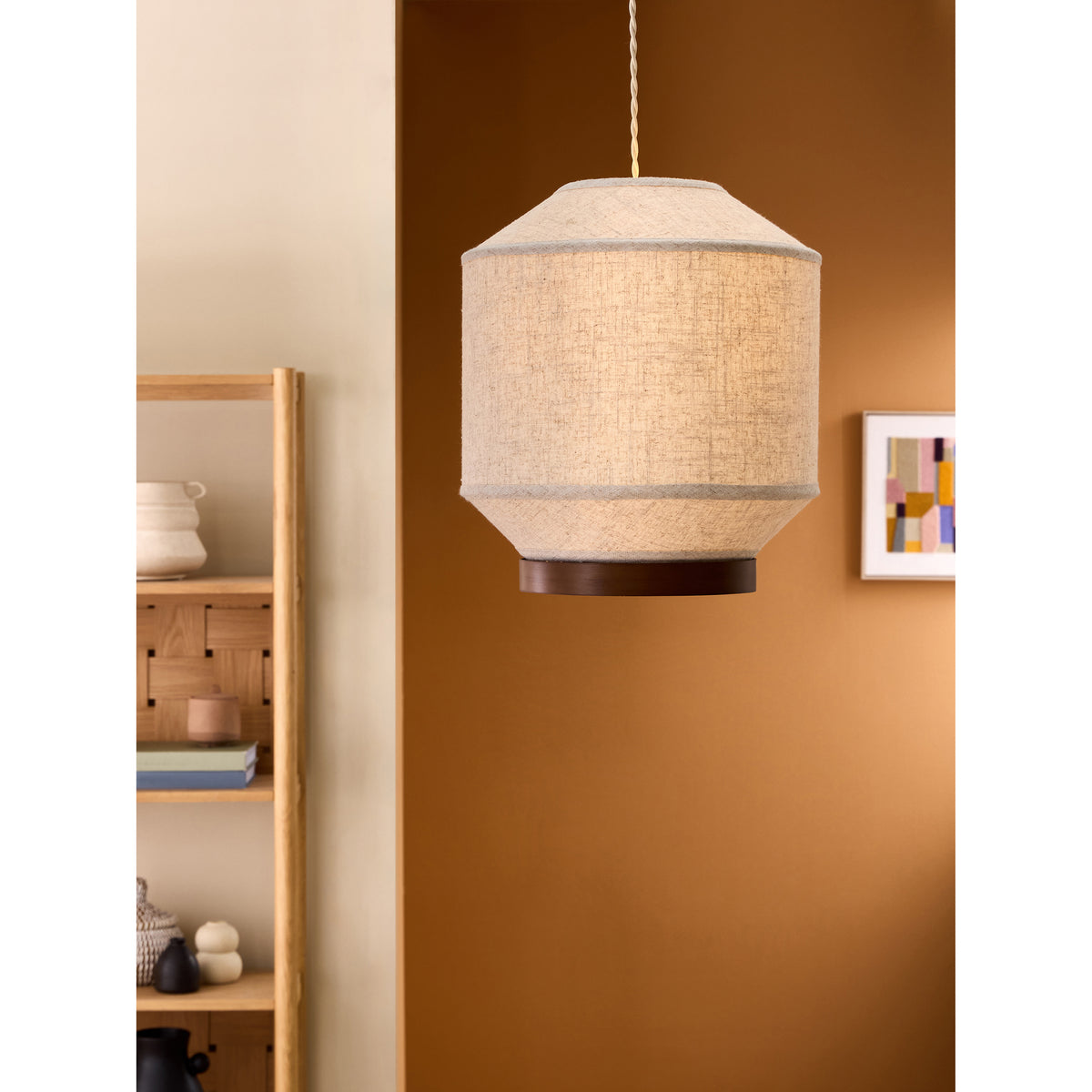 MADE.COM Cream/Wood Layla Easyfit Shade