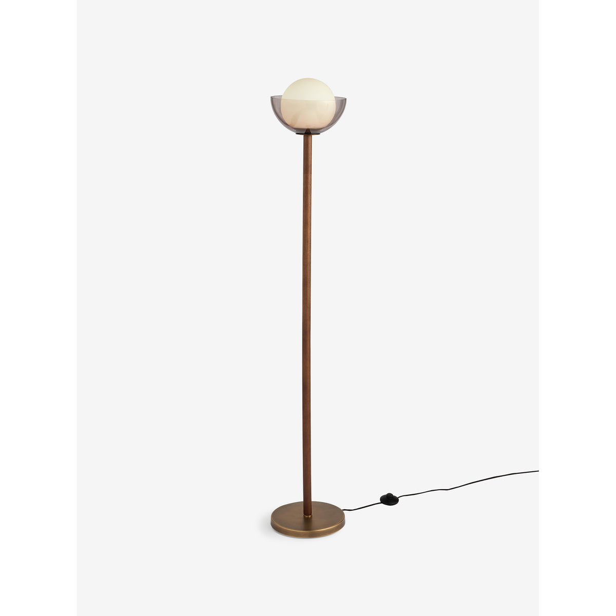 MADE.COM Dark Wood Layla Floor Lamp