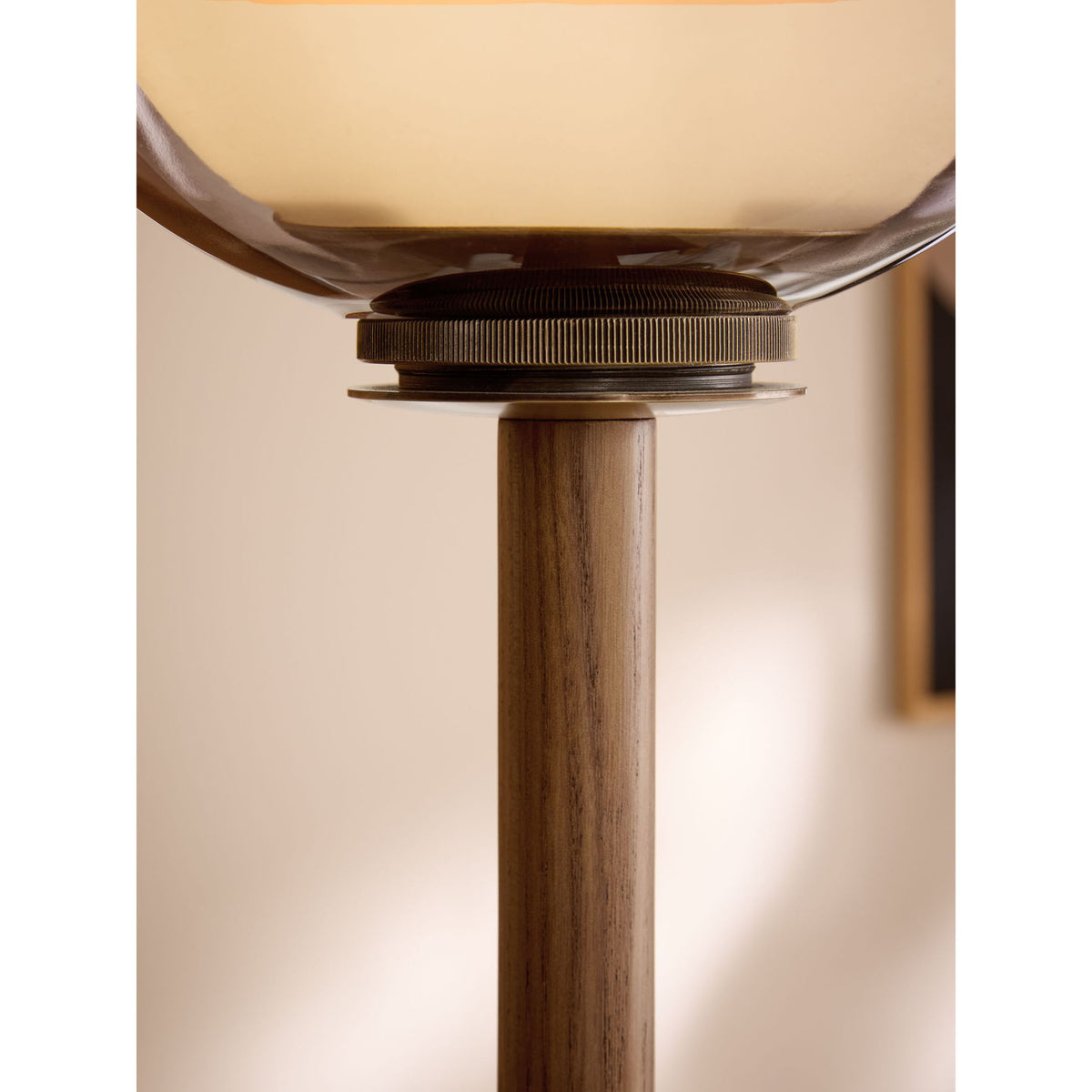 MADE.COM Dark Wood Layla Floor Lamp