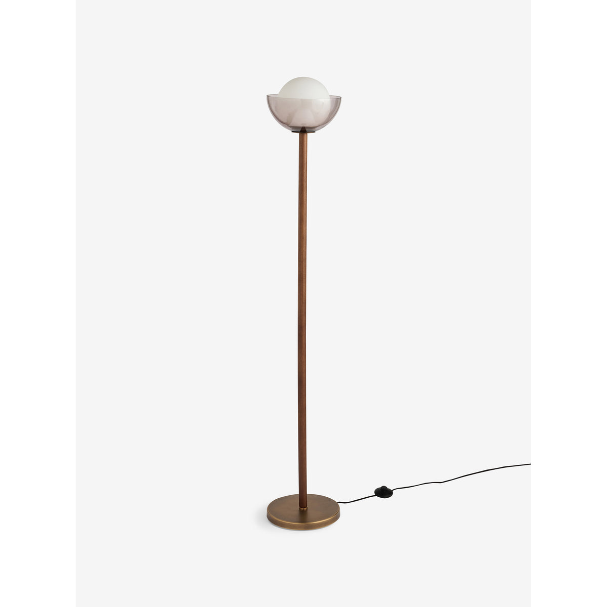 MADE.COM Dark Wood Layla Floor Lamp