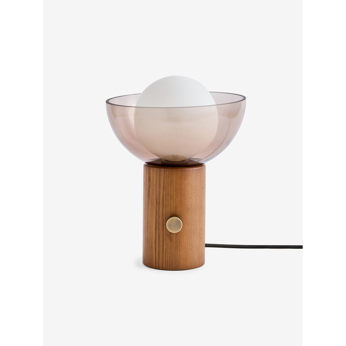 MADE.COM Dark Wood Layla Table Lamp
