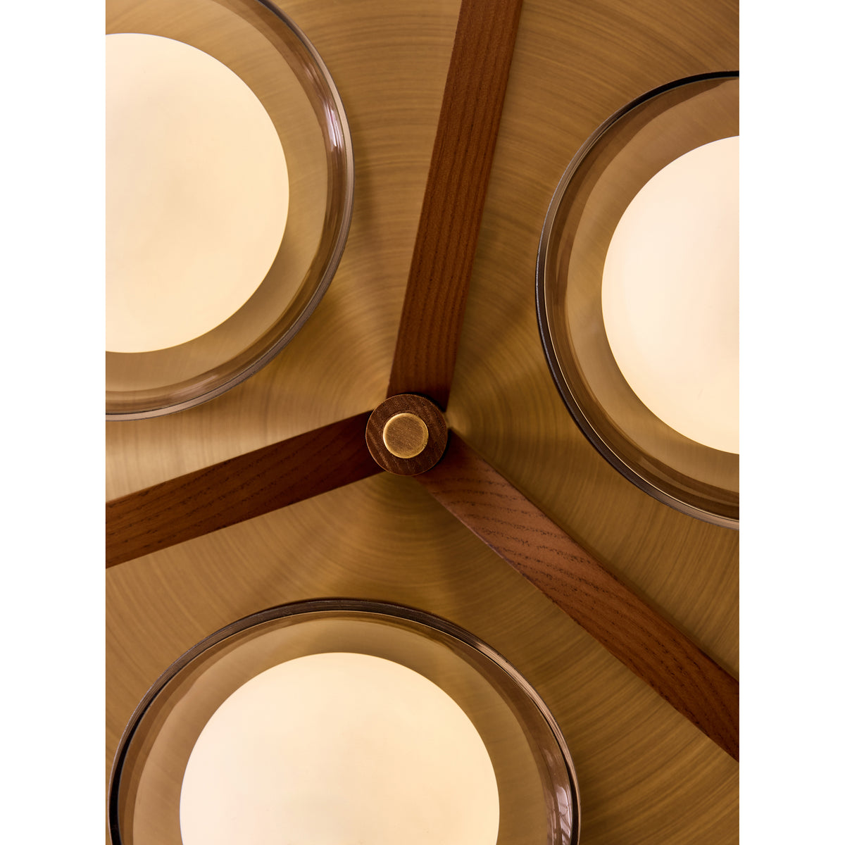 MADE.COM Brown Layla 3 Flush Light