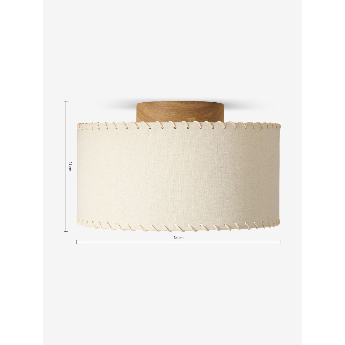MADE.COM Natural/Wood Neutra Flush Light