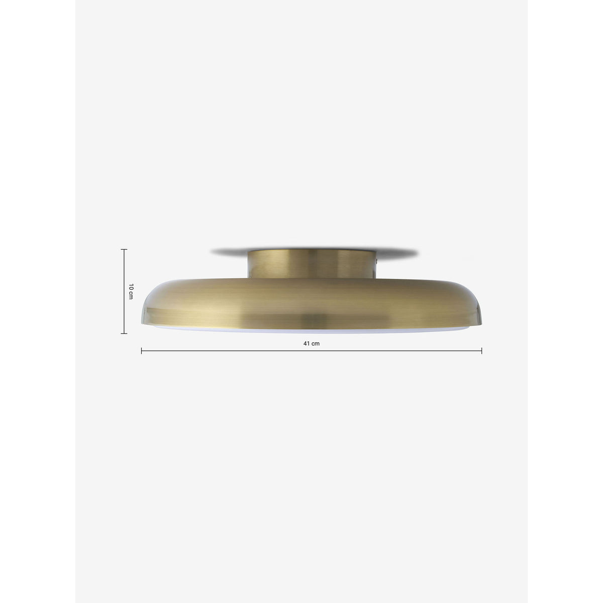 MADE.COM Brass Nura Flush Bathroom Ceiling Light
