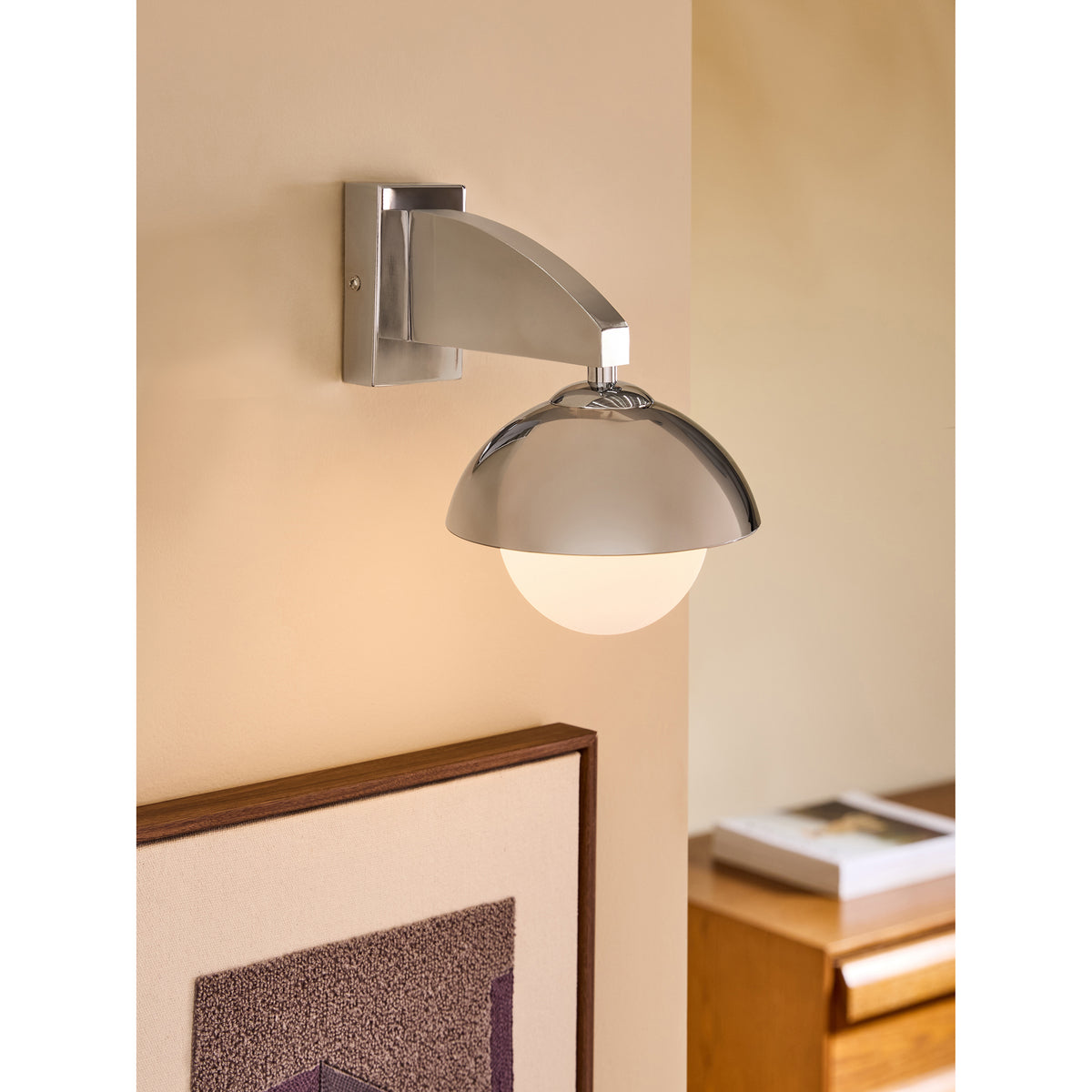 MADE.COM Chrome Layla Wall Light