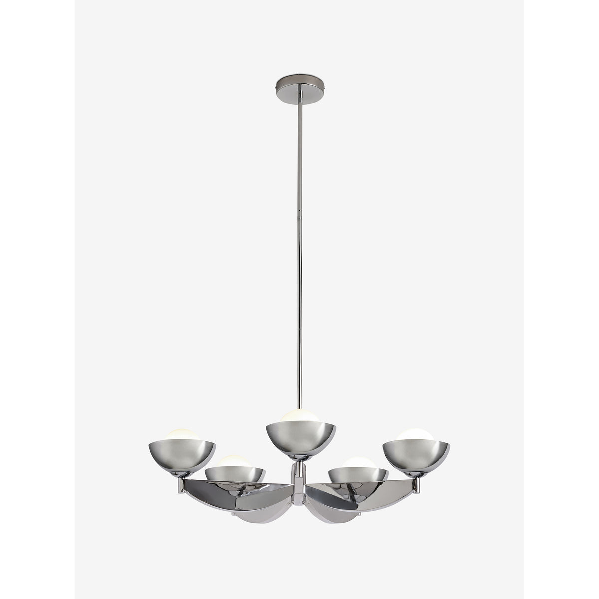 MADE.COM Chrome Large Layla Ceiling Light