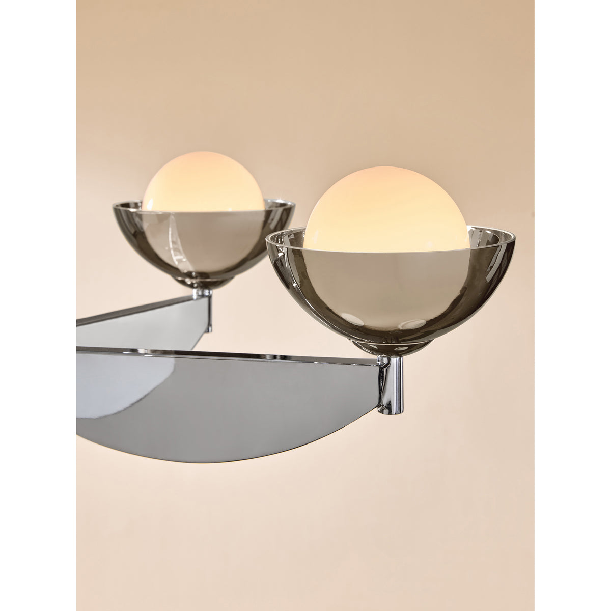 MADE.COM Chrome Large Layla Ceiling Light