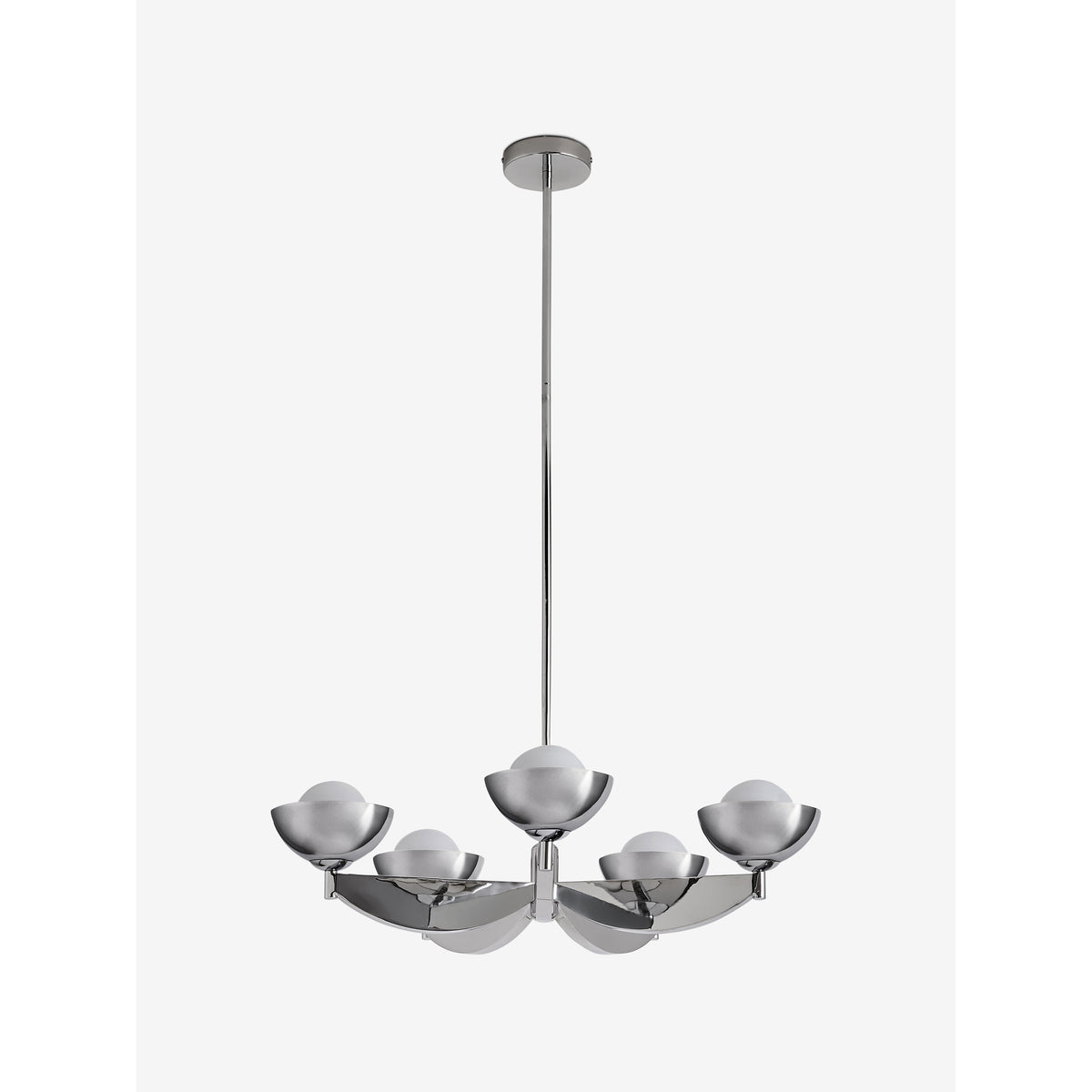 MADE.COM Chrome Large Layla Ceiling Light
