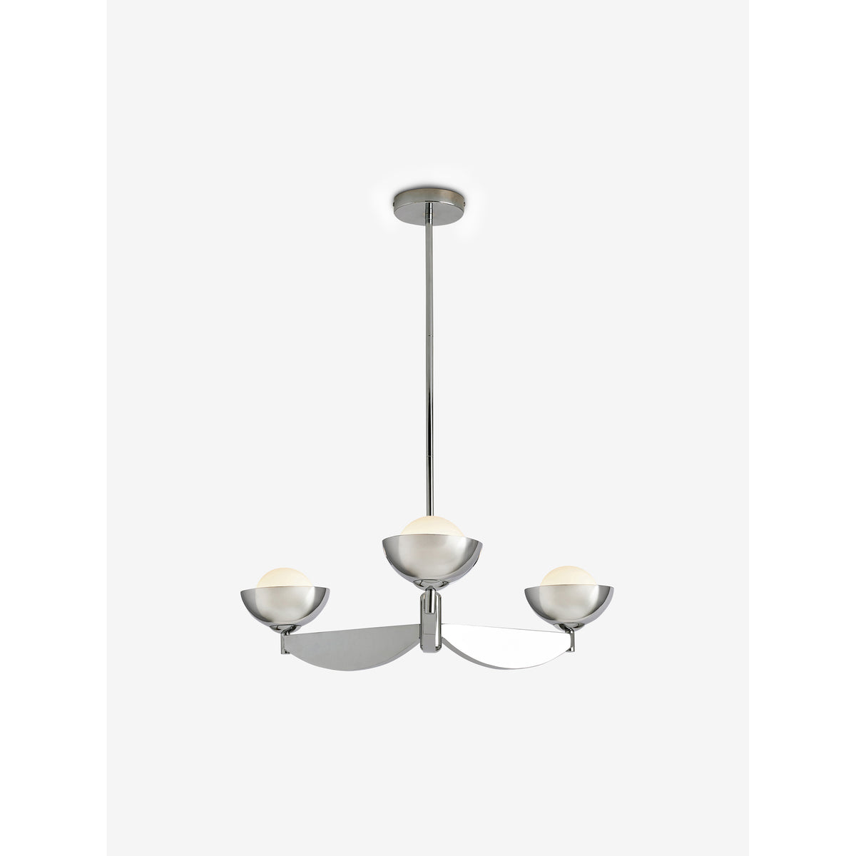 MADE.COM Chrome Small Layla Ceiling Light
