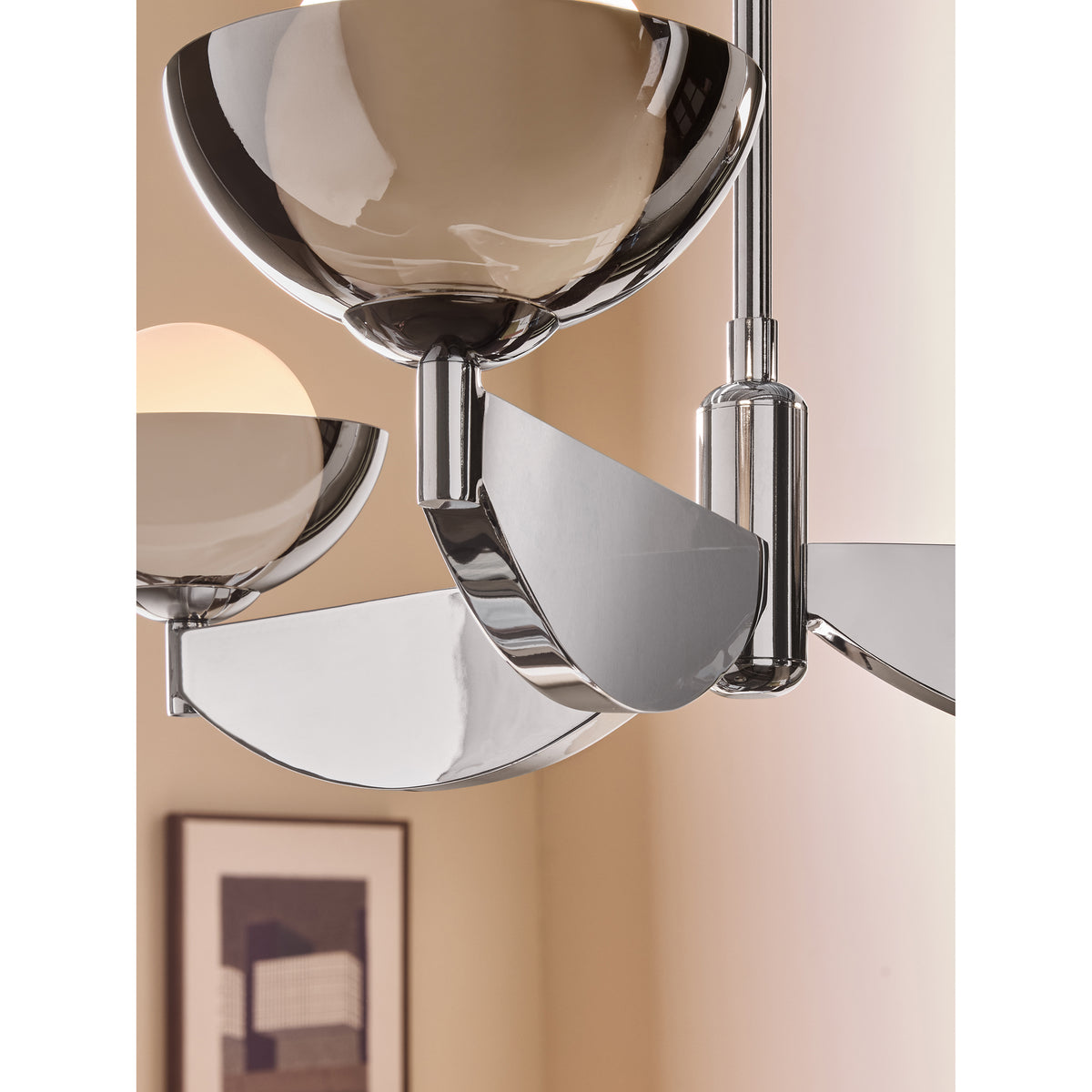MADE.COM Chrome Small Layla Ceiling Light