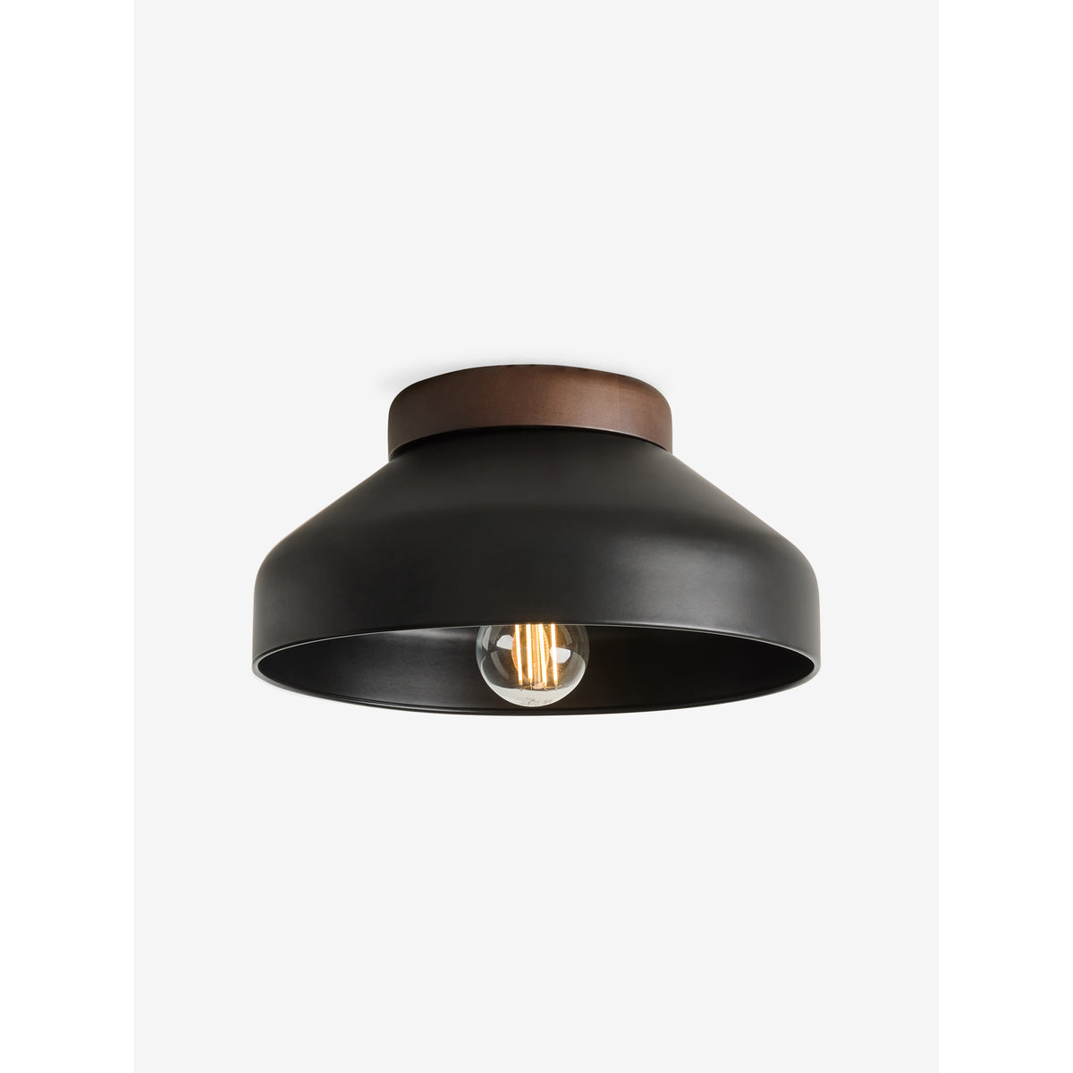 MADE.COM Black Albert Flush Fitting Ceiling Light