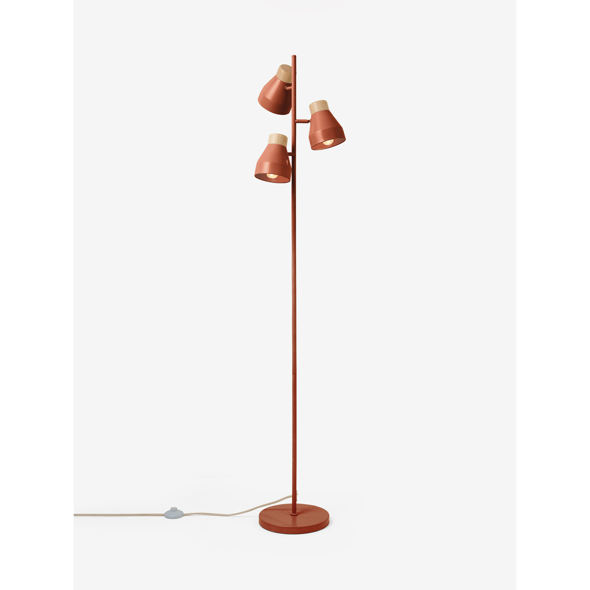 MADE.COM Terracotta Red Albert Floor Lamp