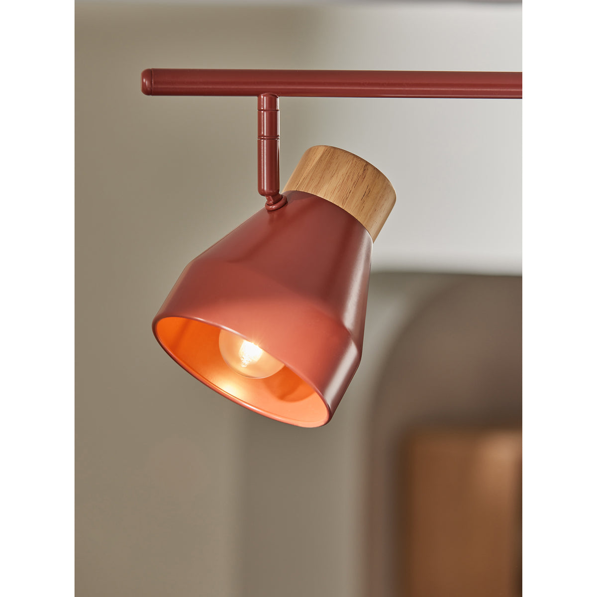 MADE.COM Terracotta Albert 3 Light Linear Pendant Bar Ceiling Light