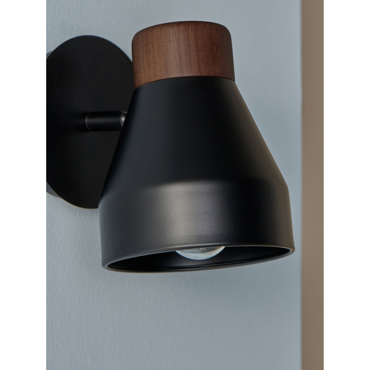 MADE.COM Black Albert Wall Spotlight