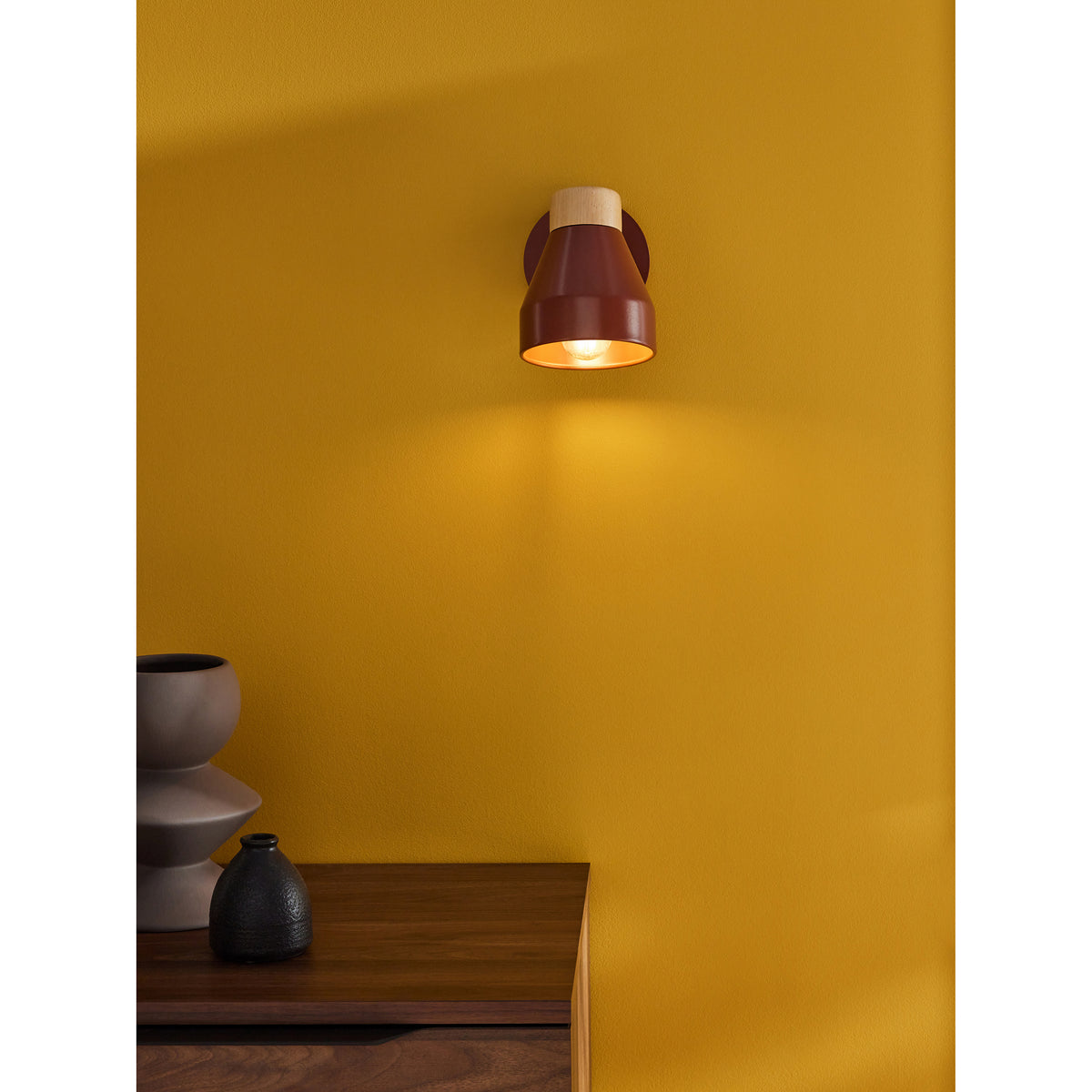 MADE.COM Terracotta Albert Wall Spotlight