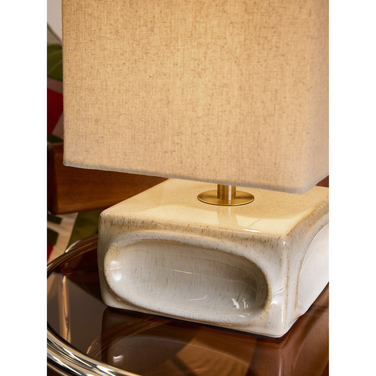 MADE.COM Cream Nell Ceramic Table Lamp