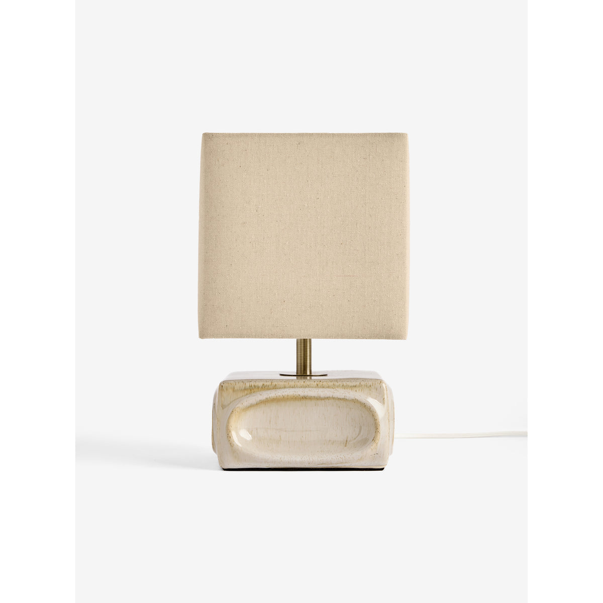 MADE.COM Cream Nell Ceramic Table Lamp
