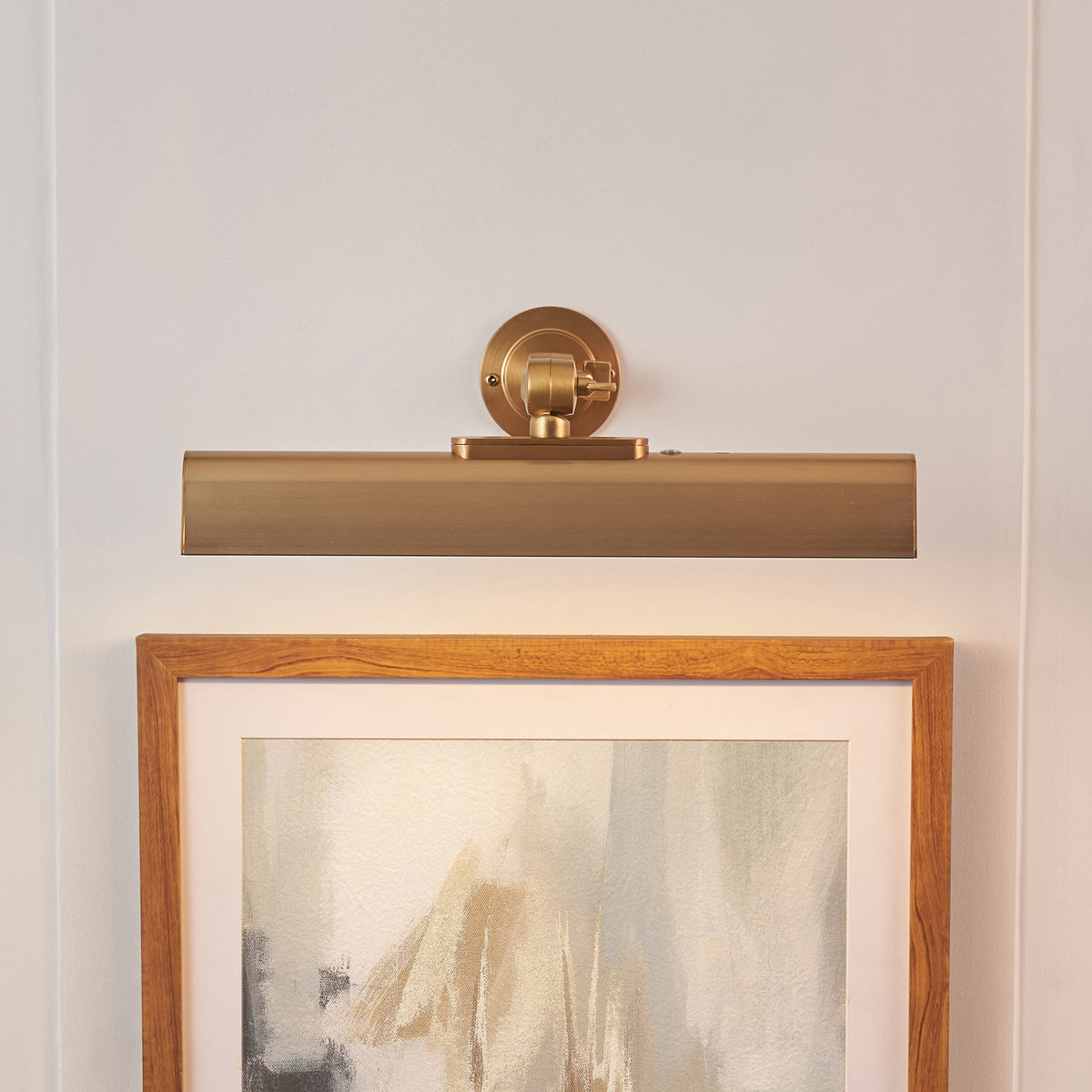 Endon Dalyan Rechargeable Picture Light Warm brass plate & frosted pc