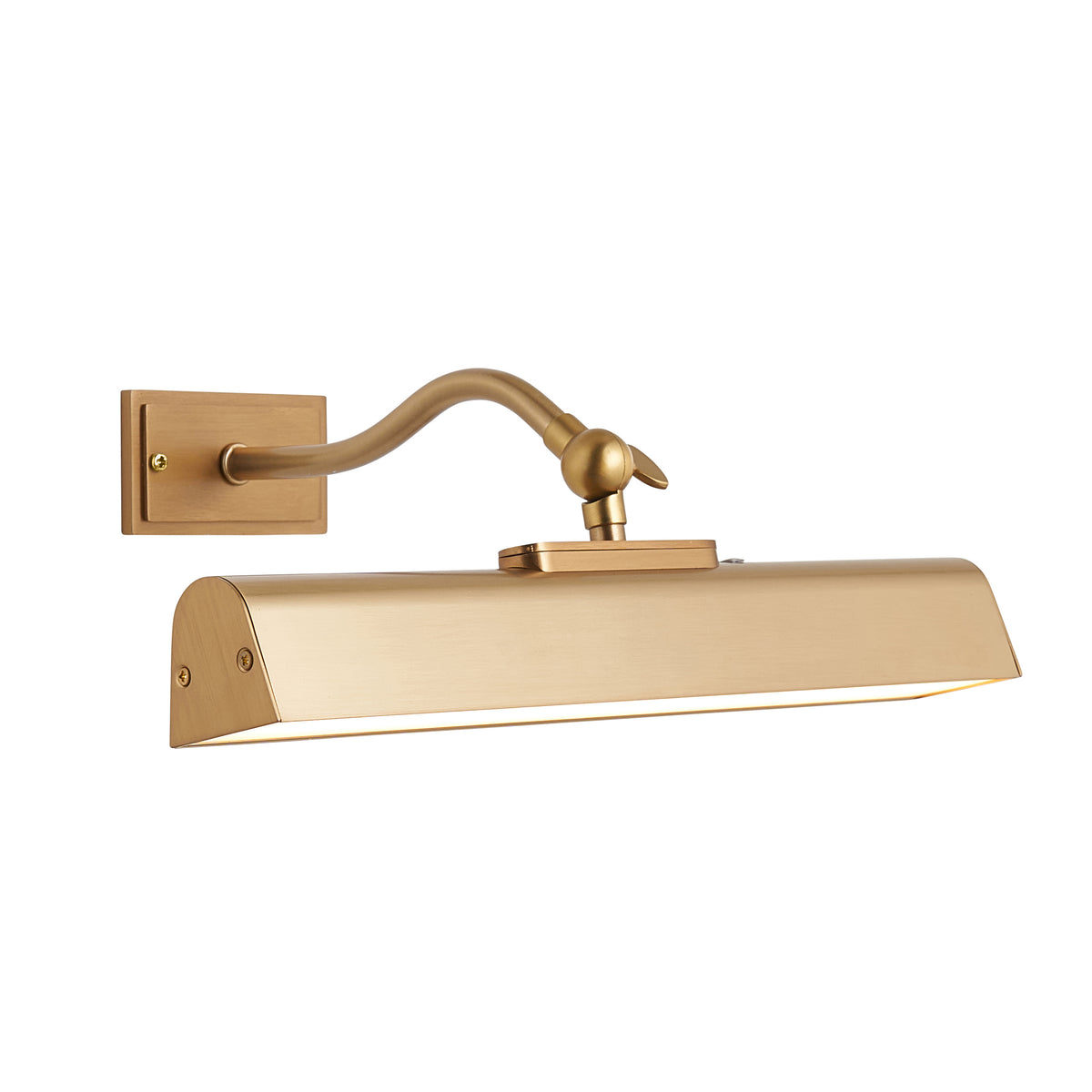 Endon Lasos Rechargeable Picture Light Warm brass plate & frosted pc
