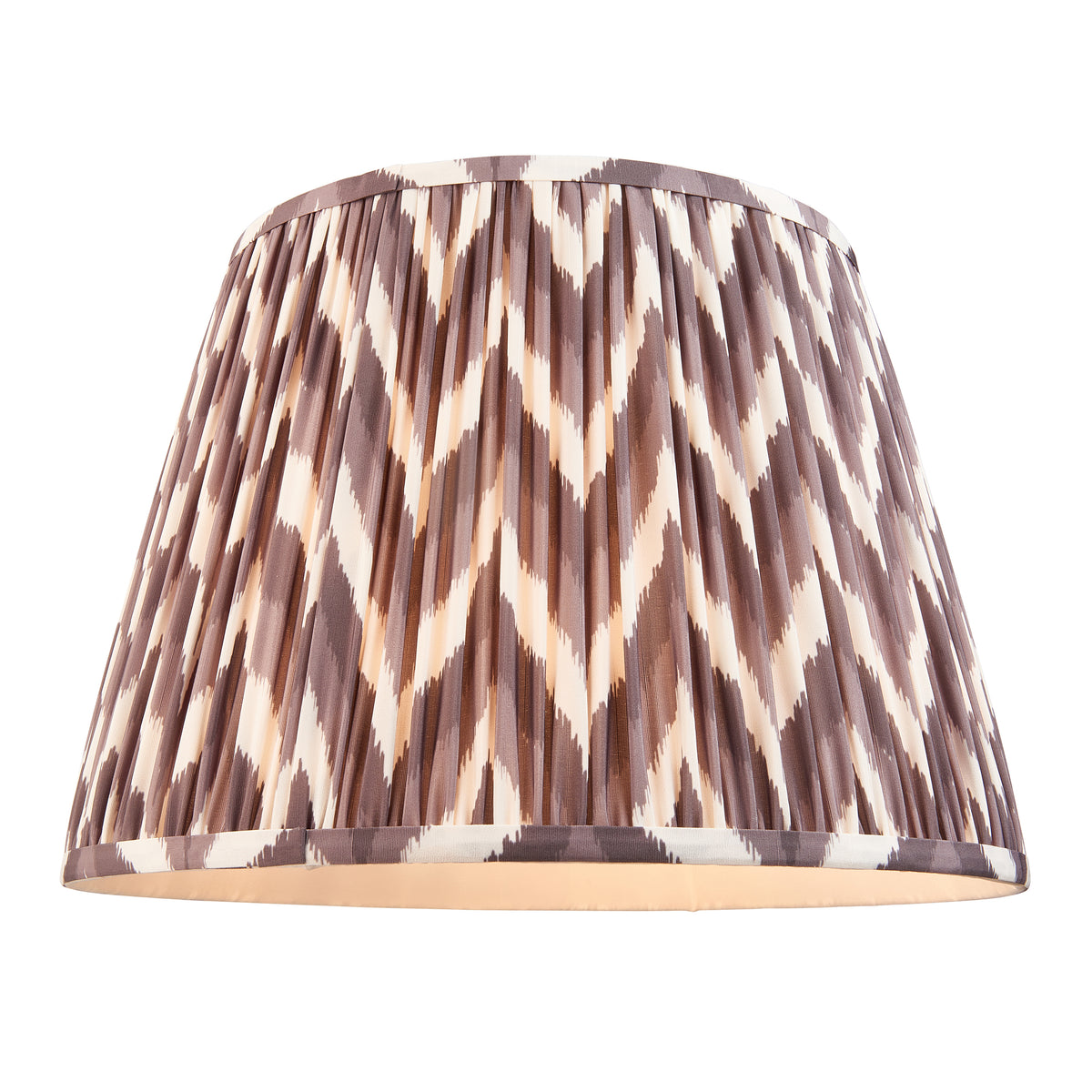 Endon Twist & ZigZag 40cm Floor Oak effect resin & pearl grey fabric