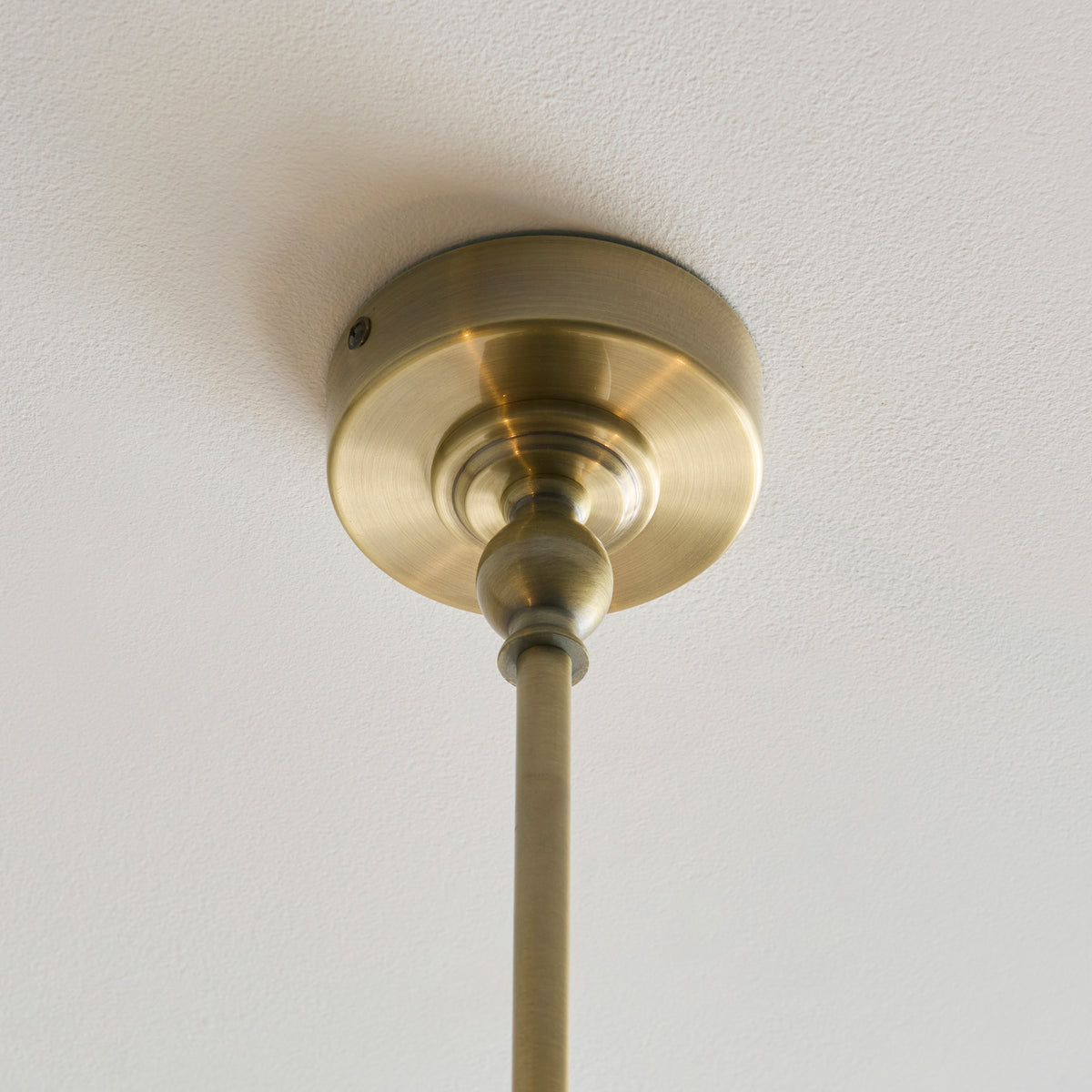 Endon Jericho 2lt Linear Pendant Antique brass plate & natural rattan