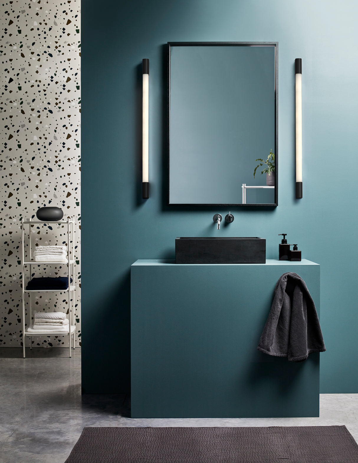 Astro Palermo 900 LED Matt Black Bathroom Wall Light