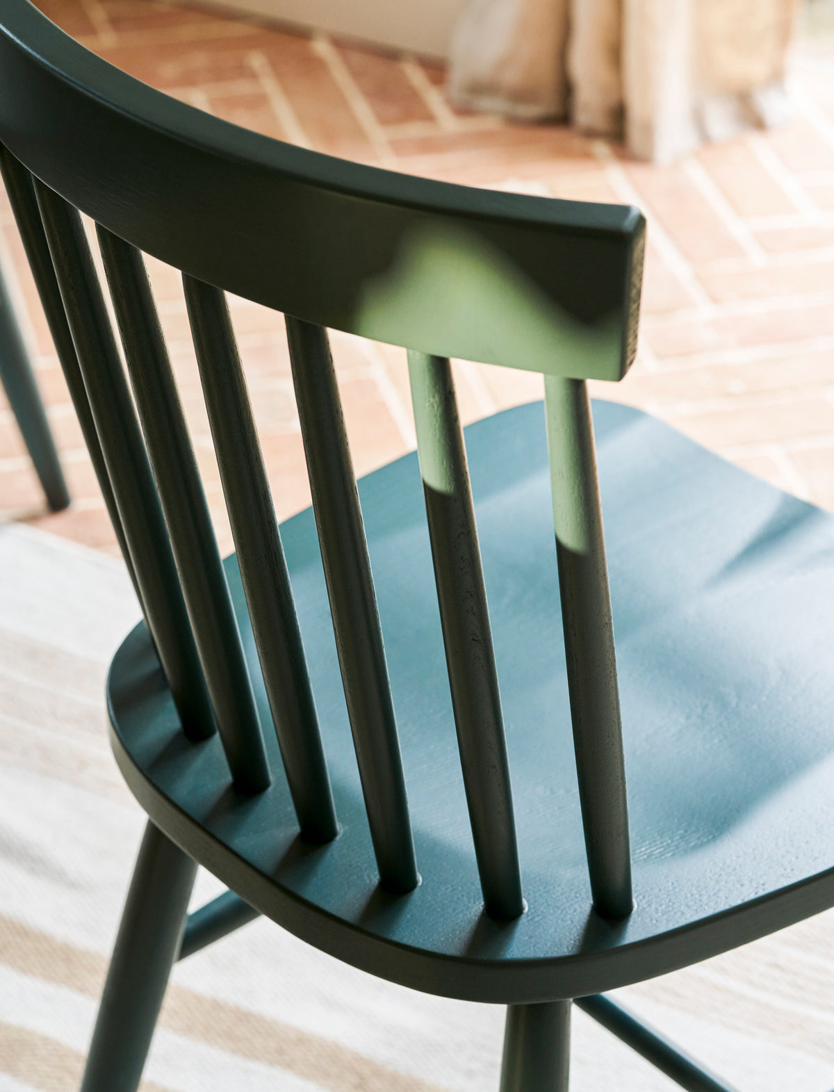 Garden Trading Spindle Back Chair Beech Wood, Forest Green, Set of 2