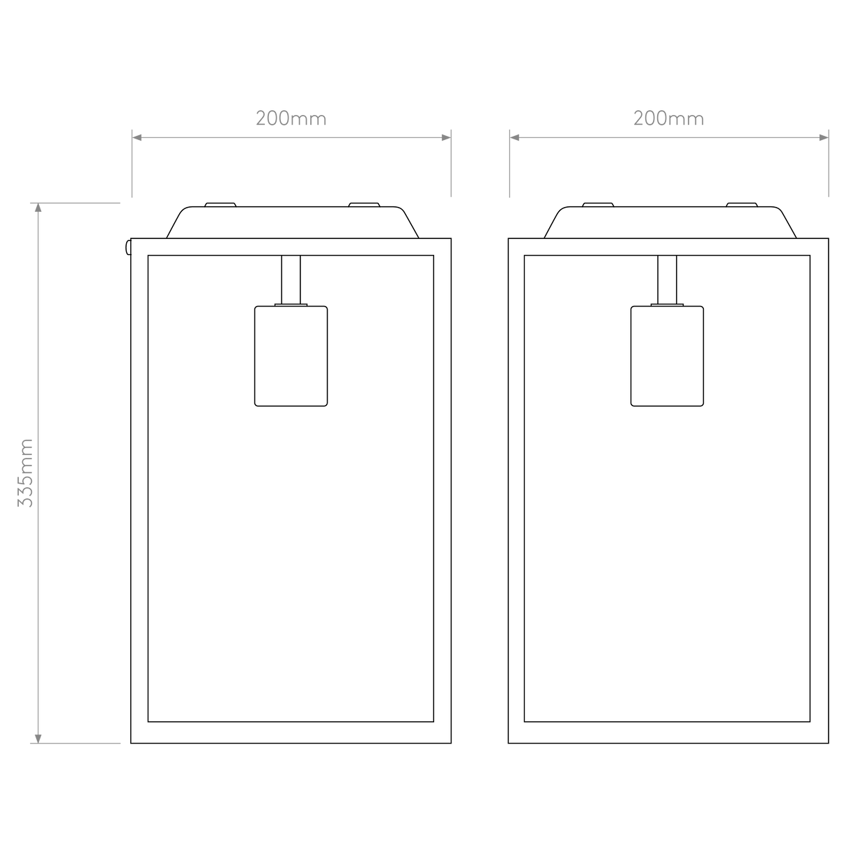 Astro Homefield Ceiling Textured Black Outdoor Ceiling Light