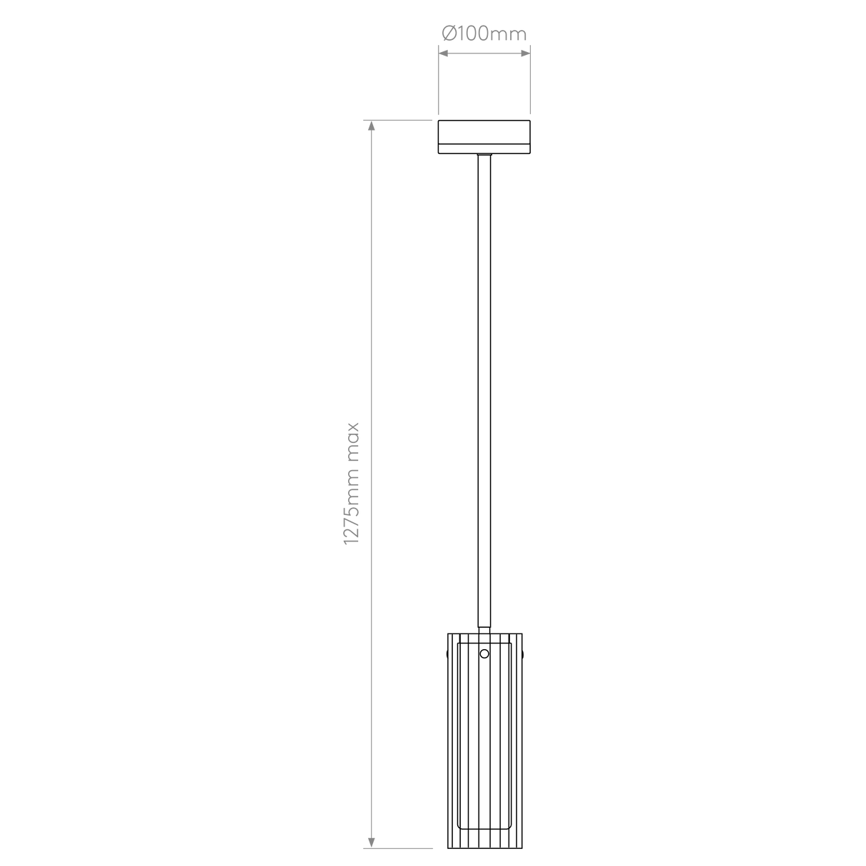 Astro Ottavino Pendant Polished Chrome Bathroom Pendant Light