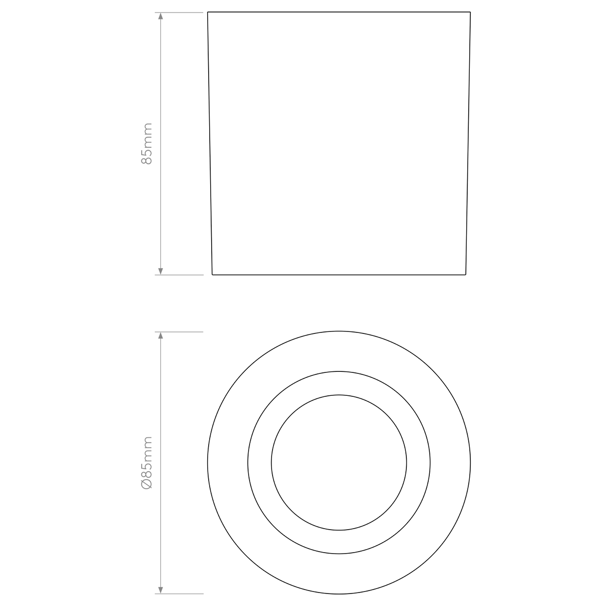 Astro Kos Round Solid Brass Outdoor Downlight
