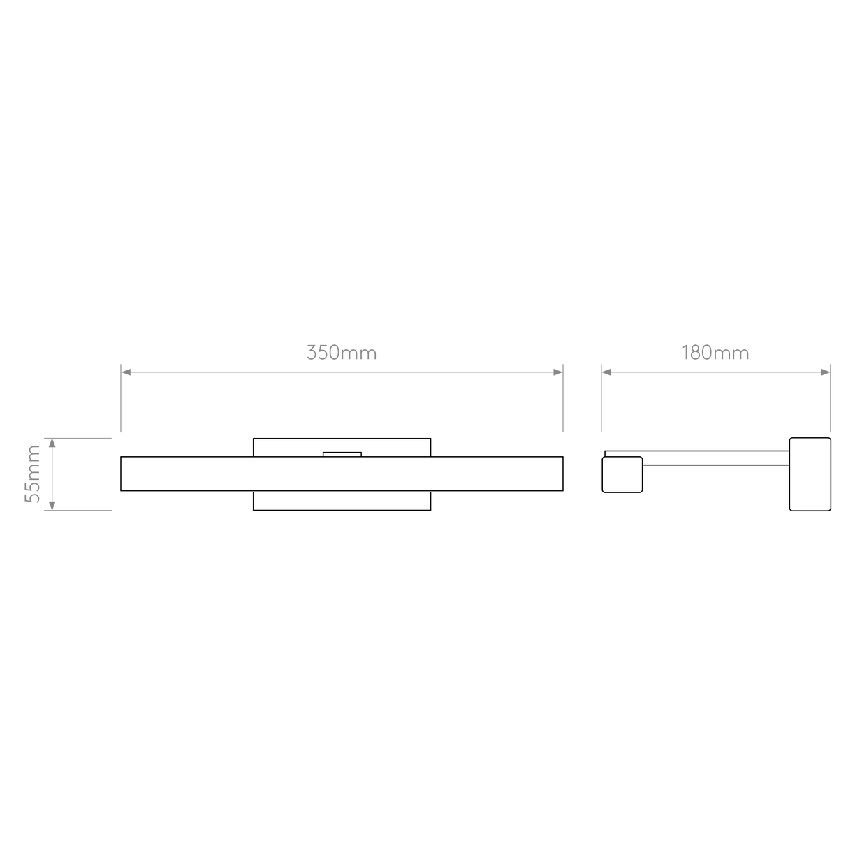 Astro Kashima 350 LED Polished Chrome Bathroom Wall Light
