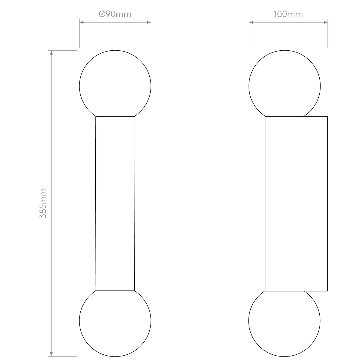 Astro Ortona Twin Polished Chrome Bathroom Wall Light