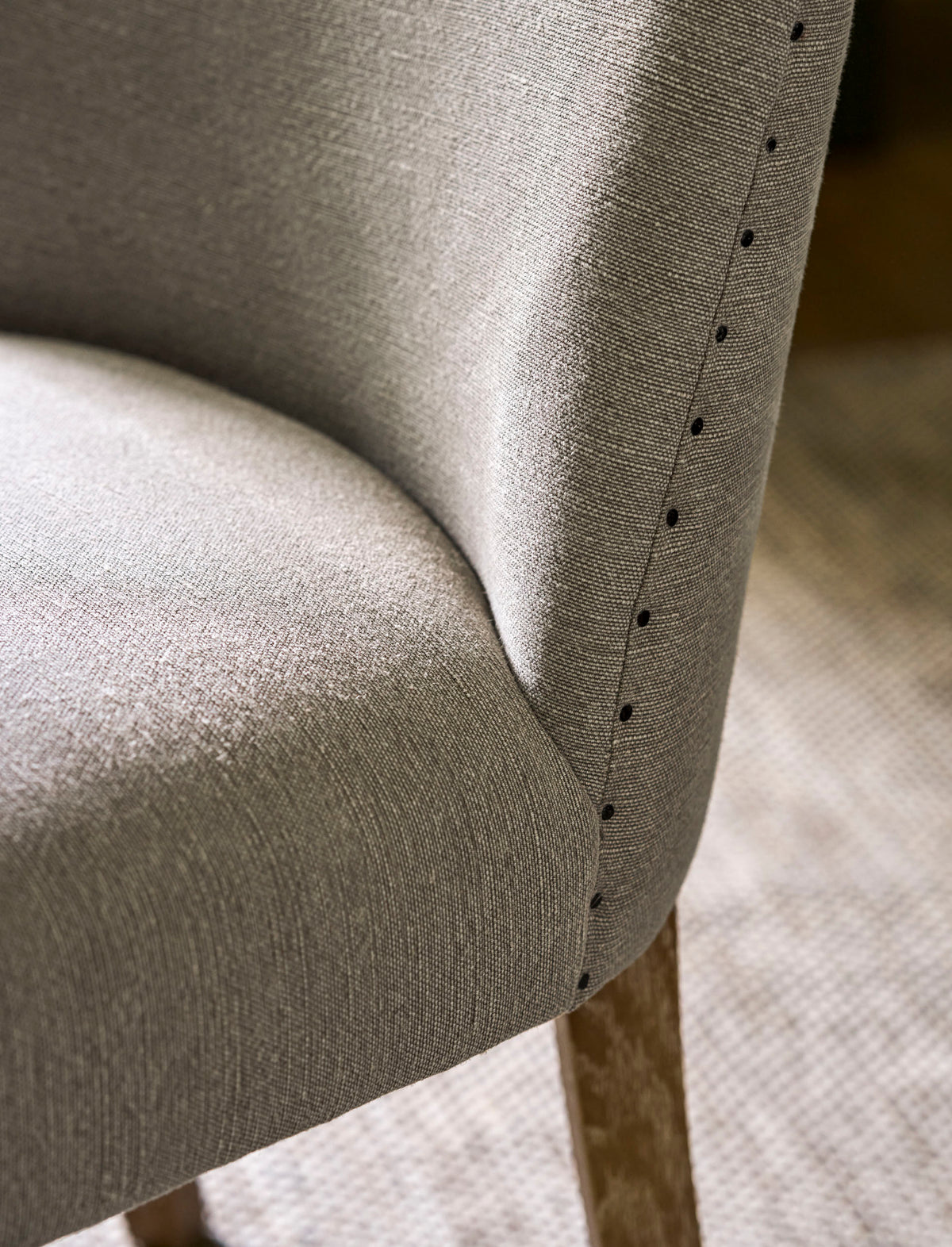 Garden Trading Wraysbury Dining Chair Ash Wood, Grey, Set of 2