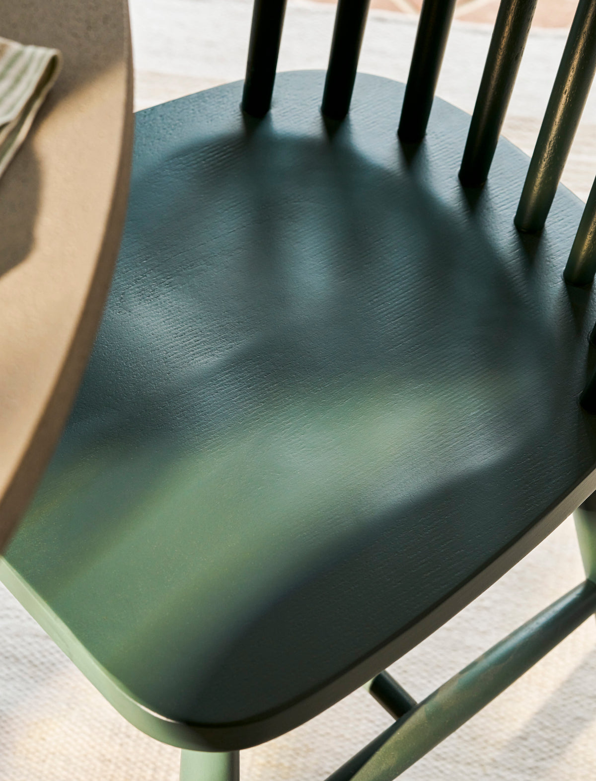 Garden Trading Spindle Back Chair Beech Wood, Forest Green, Set of 2