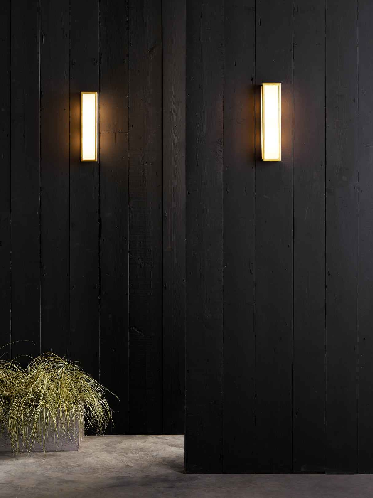 Astro Salerno Natural Brass Outdoor Wall Light