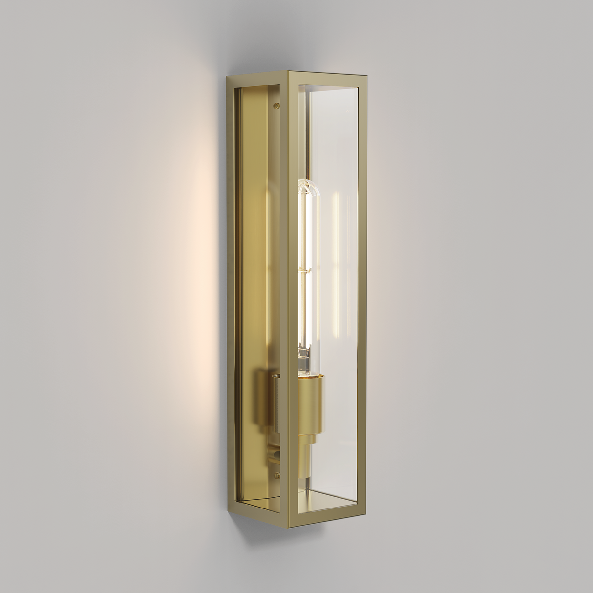 Astro Harvard Wall Natural Brass Outdoor Wall Light