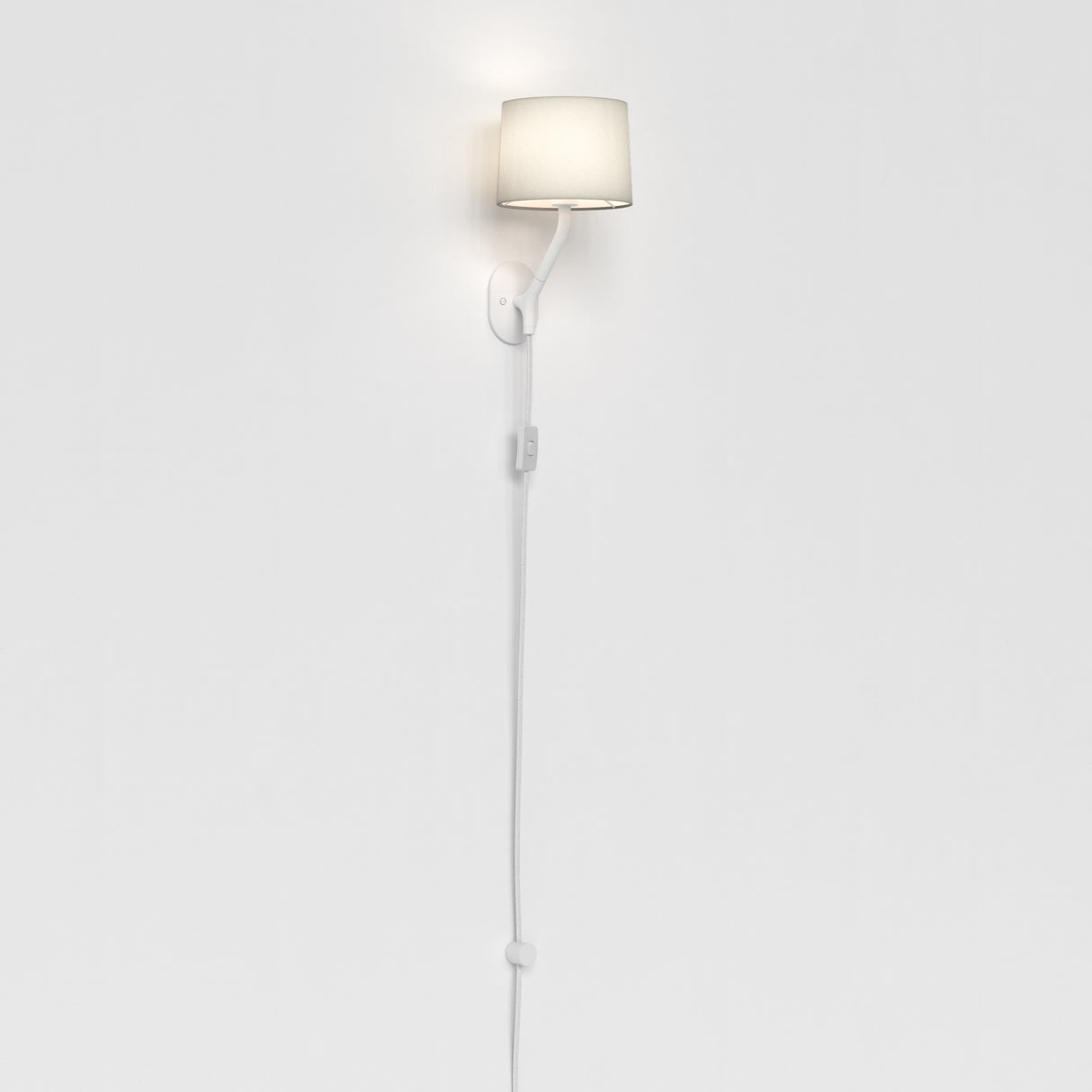 Astro Arbor Plug-In Matt White Interior Wall Light
