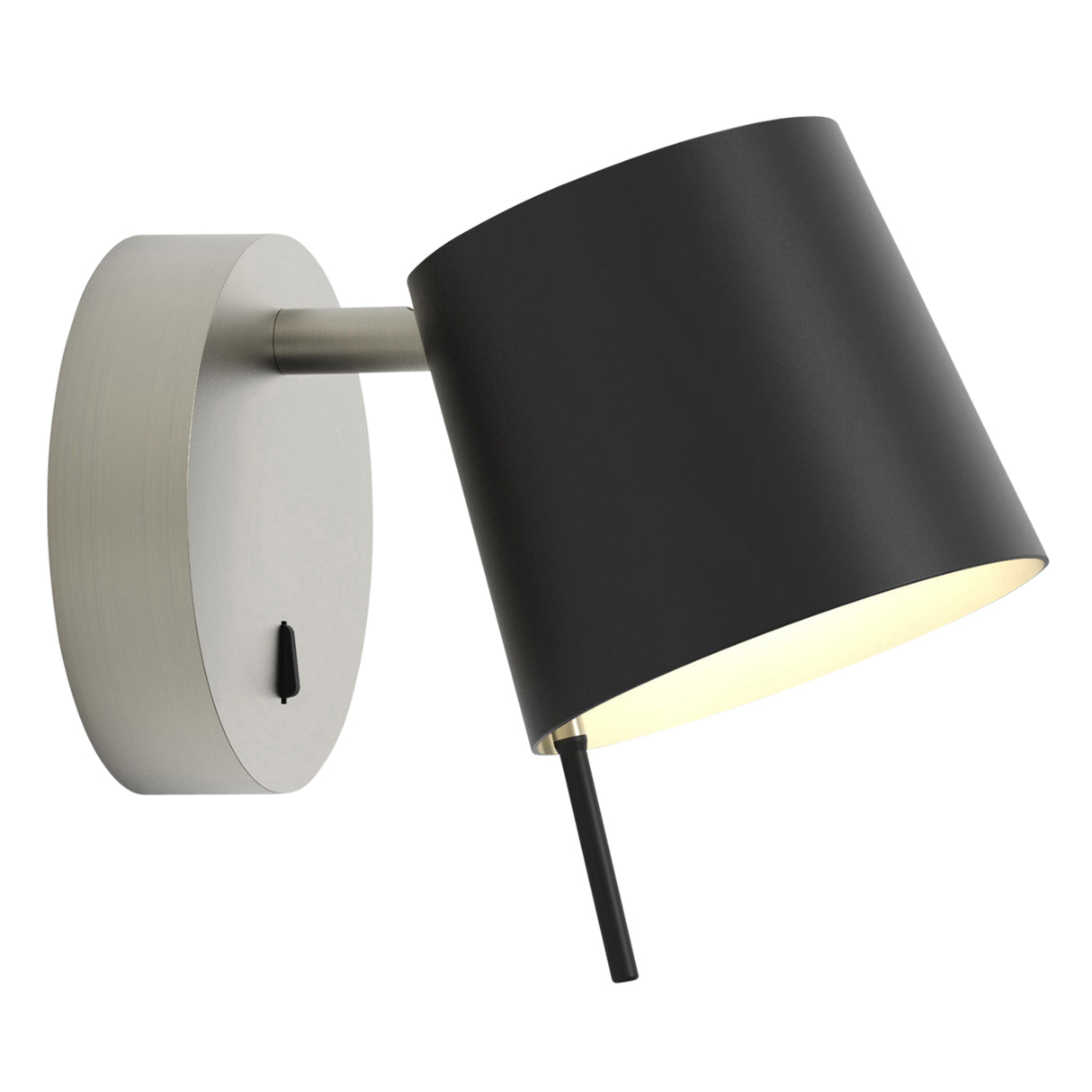 Astro Miura Wall Base Matt Nickel Interior Wall Light