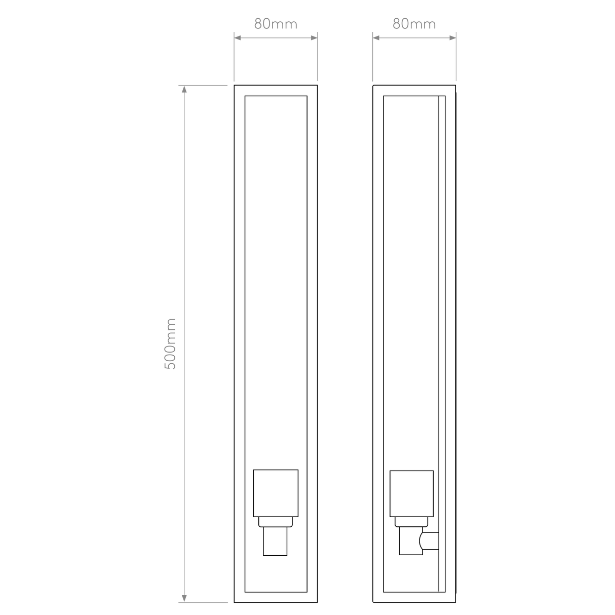 Astro Harvard 500 Natural Brass Outdoor Wall Light