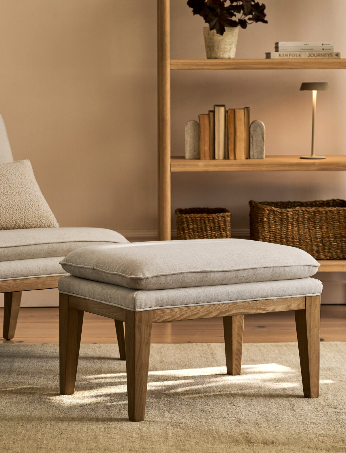 Garden Trading Farmoor Footstool Ash Wood