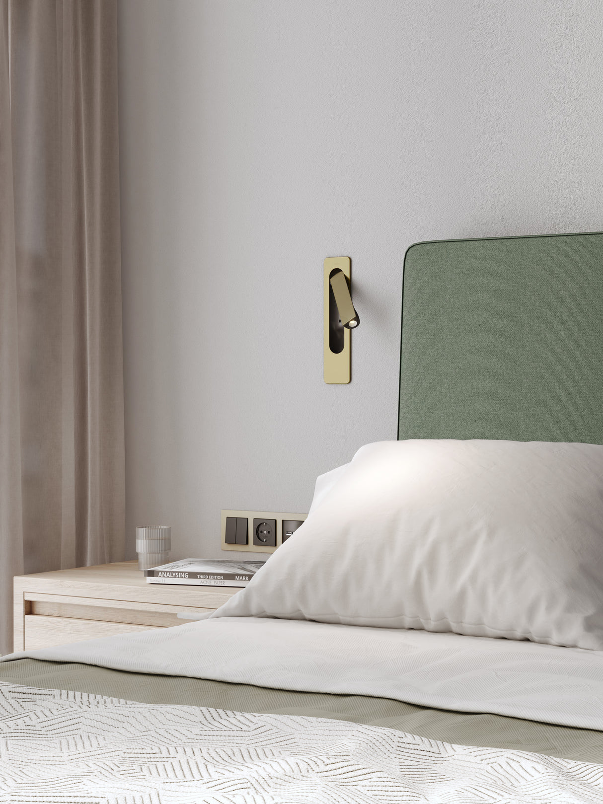 Astro Keta Matt Gold Interior Reading Light