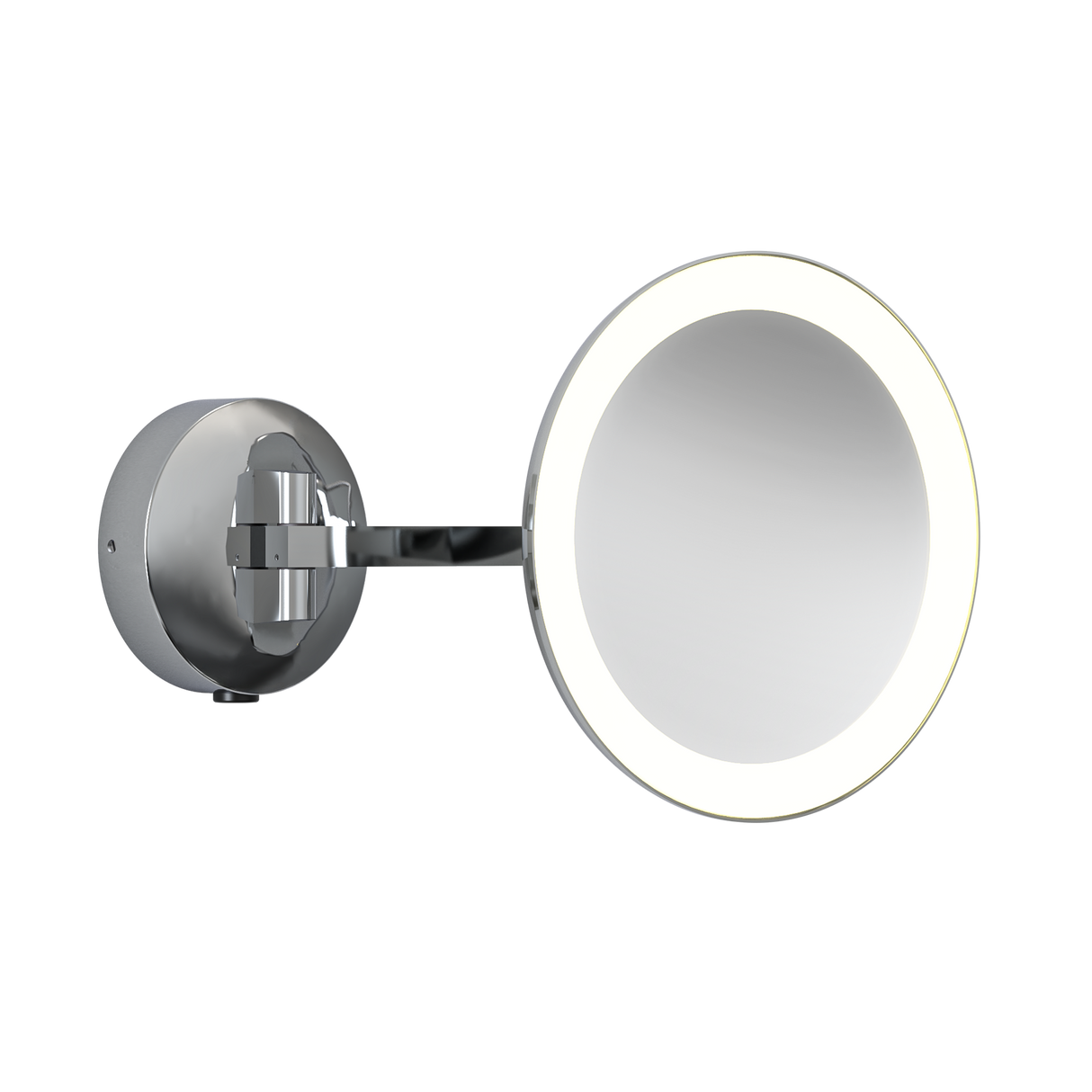 Astro Mascali Round LED Polished Chrome Bathroom Magnifying Mirror