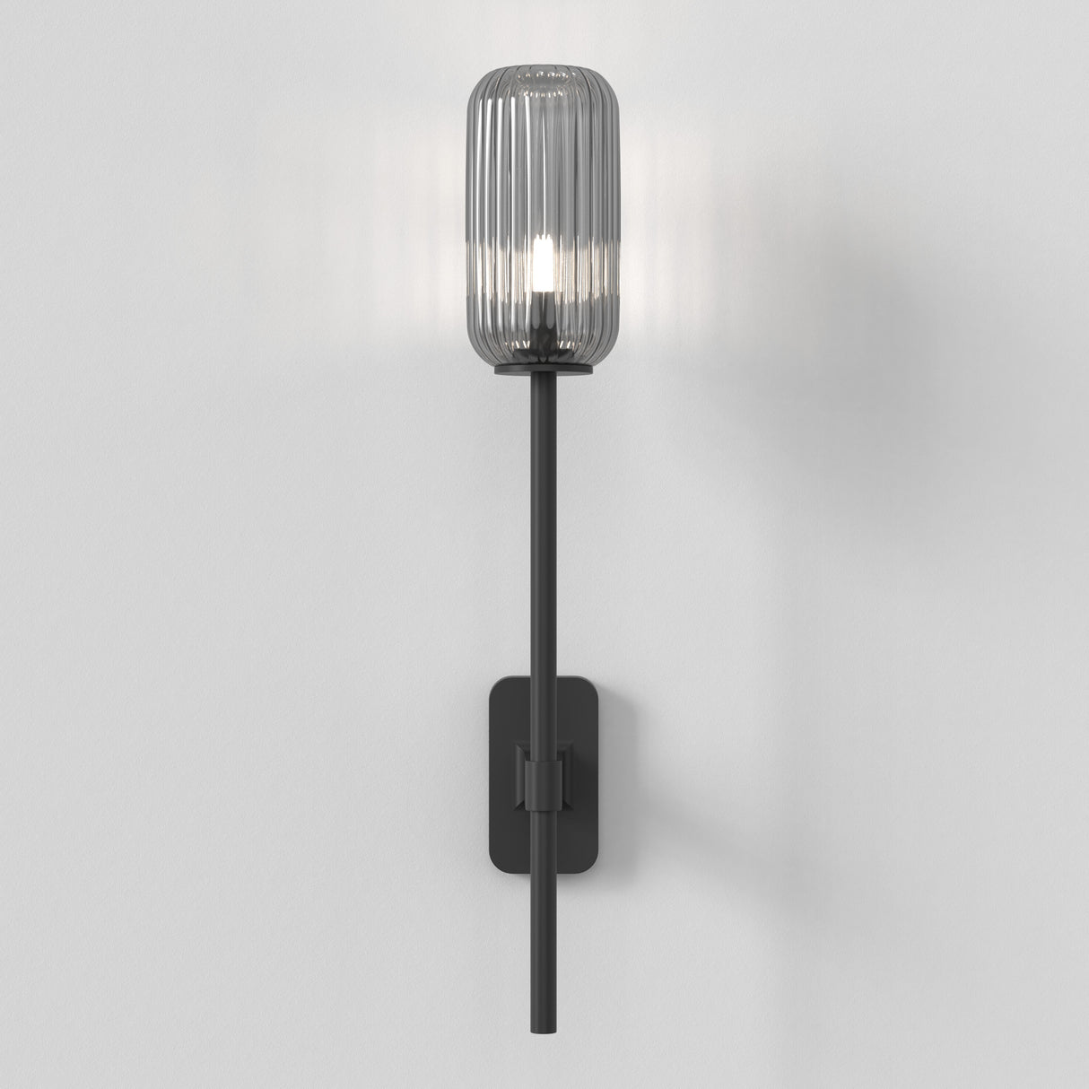 Astro Tacoma Single Grande Matt Black Bathroom Wall Light