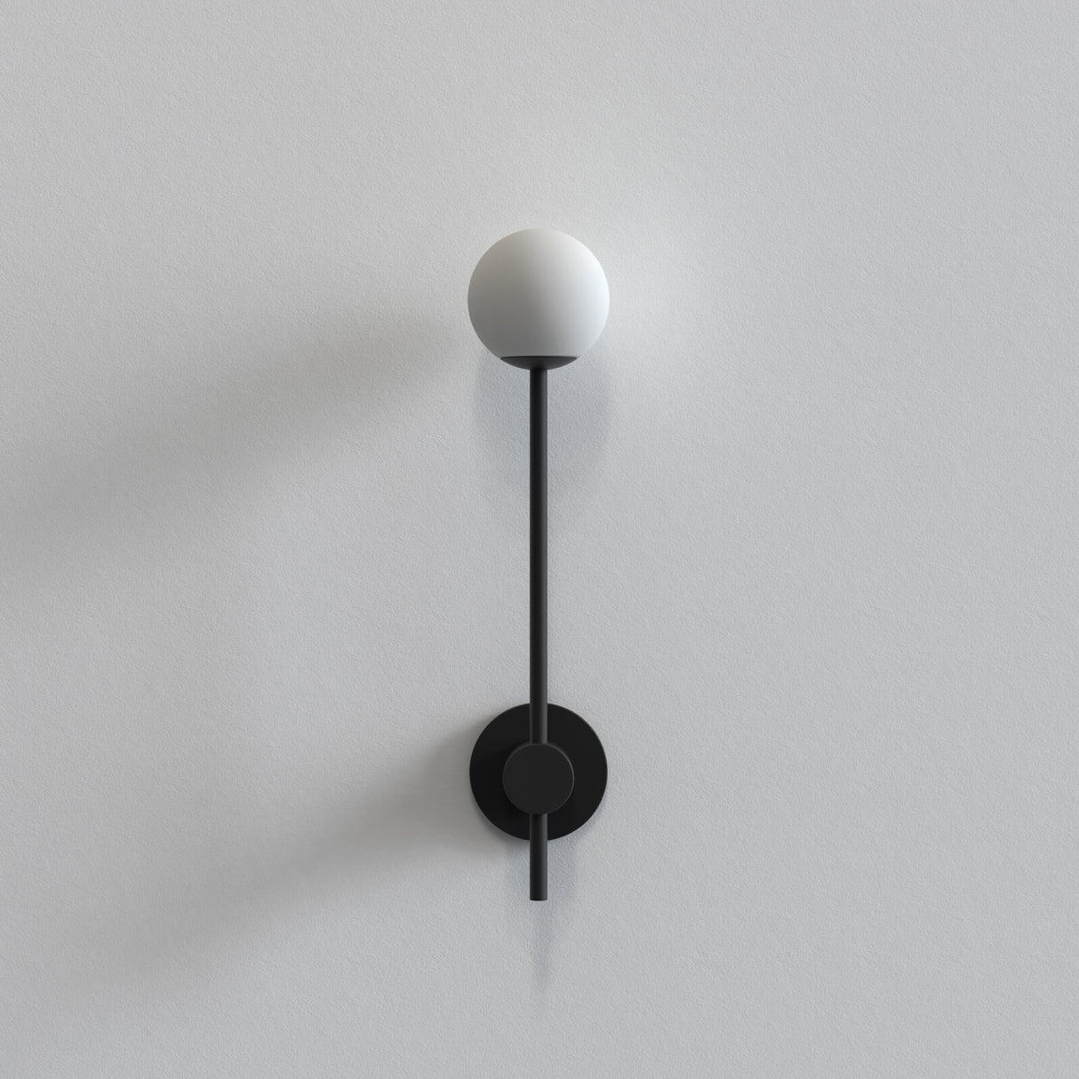 Astro Orb Single Matt Black Bathroom Wall Light