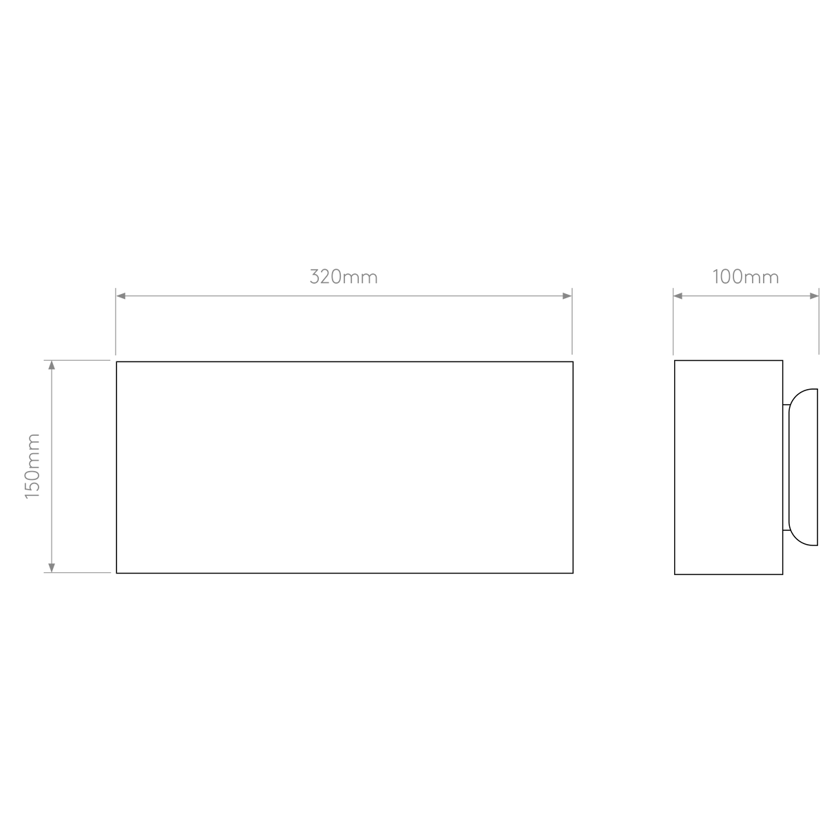Astro Comino 320 Plaster Interior Wall Light