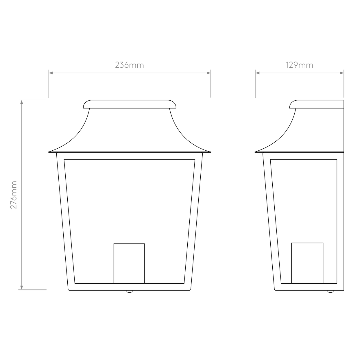 Astro Richmond Wall 235 Textured Black Outdoor Wall Light